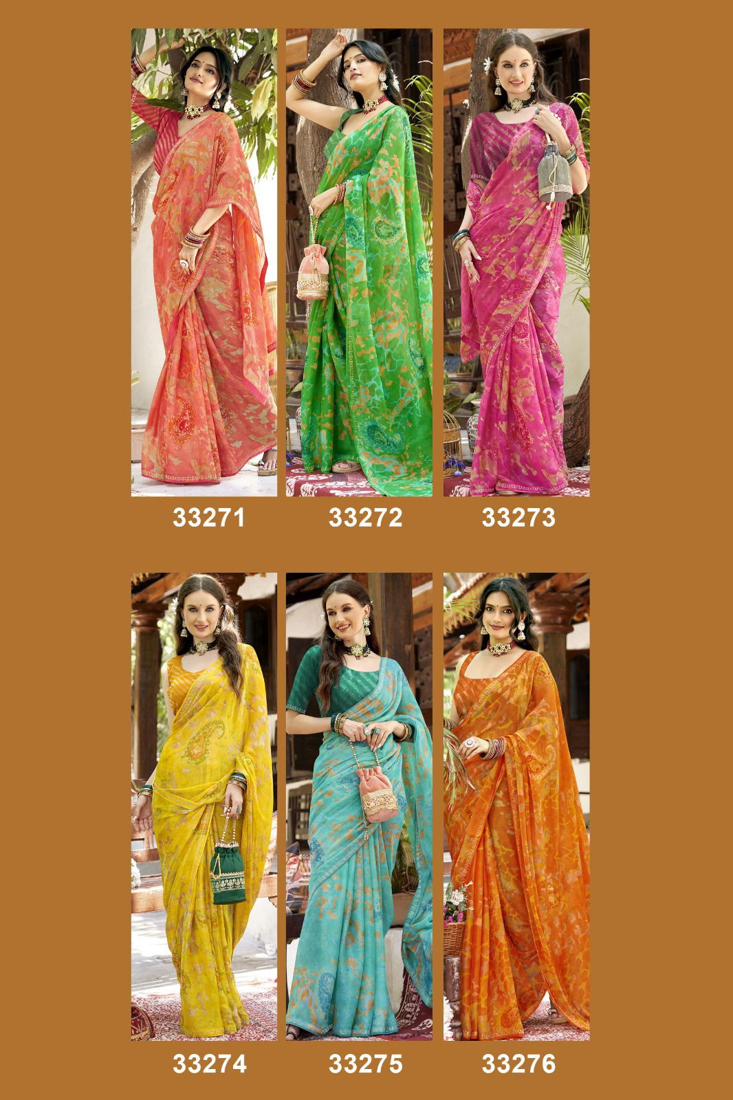 Simona Vol 8 By Vallabhi Chiffon Printed Daily Wear Saree Exporters In India
